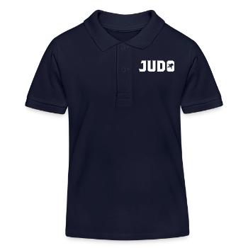 judo - Polo enfant bio Stanley/Stella - bleu marine - Devant