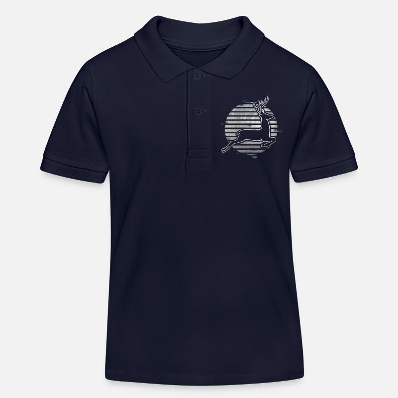 Chevreuil - Polo enfant bio Stanley/Stella - bleu marine