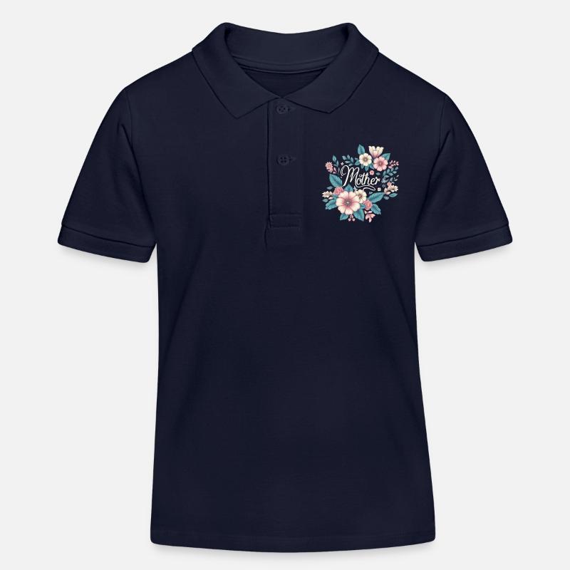 Maman - Polo enfant bio Stanley/Stella - bleu marine