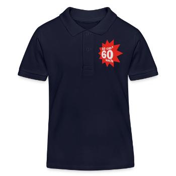 50 ccm, 60 km/h - Kinder Organic Poloshirt Mini Sprinter von Stanley/Stella - Navy - Vorne