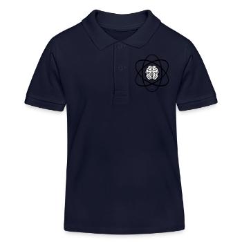 Atomic Brain - Kinder Organic Poloshirt Mini Sprinter von Stanley/Stella - Navy - Vorne