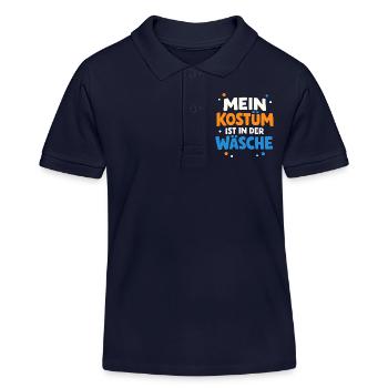 My costume is in the laundry Carnival Carnival - Kids Organic Polo Shirt by Stanley/Stella - navy - Front