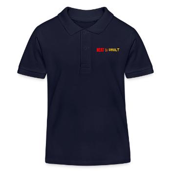 The Beat Vault - Horizontal - Kids Organic Polo Shirt by Stanley/Stella - navy - Front
