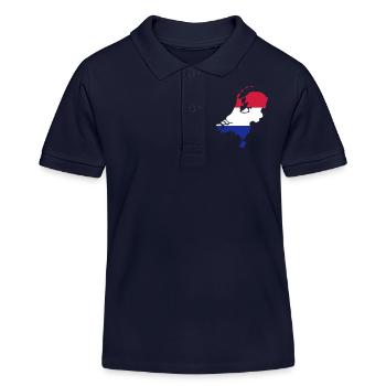 Pays-Bas - Polo enfant bio Stanley/Stella - bleu marine - Devant