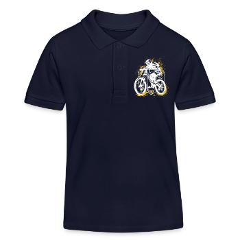 VTT VTT - VTT - VTT - Polo enfant bio Stanley/Stella - bleu marine - Devant