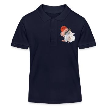 Mondbeschienene Blüten-Verzauberin - Kinder Organic Poloshirt Mini Sprinter von Stanley/Stella - Navy - Vorne