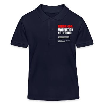 404 Motivation nicht gefunden - Kinder Organic Poloshirt Mini Sprinter von Stanley/Stella - Navy - Vorne