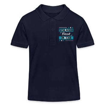 Schlagerfreak on tour - Kids Organic Polo Shirt by Stanley/Stella - navy - Front