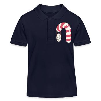 Candy cane - for you - Kids Organic Polo Shirt by Stanley/Stella - navy - Front
