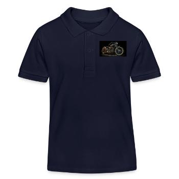 Bouchon - Polo enfant bio Stanley/Stella - bleu marine - Devant