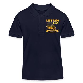 Let's Taco Bout Graduation Abschlussfeier - Kinder Organic Poloshirt Mini Sprinter von Stanley/Stella - Navy - Vorne
