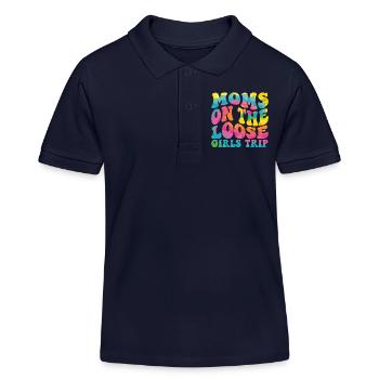 Mamans sur le voyage des filles lâches - Polo enfant bio Stanley/Stella - bleu marine - Devant