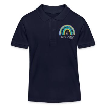 Rentrée scolaire 2024 - Polo enfant bio Stanley/Stella - bleu marine - Devant