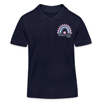 Rentrée scolaire Premier jour d’école Écolier 2024 - Polo enfant bio Stanley/Stella - bleu marine - Devant
