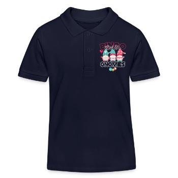 Bingo Mit Meinen Gnomies Lustiges Bingo - Kinder Organic Poloshirt Mini Sprinter von Stanley/Stella - Navy - Vorne