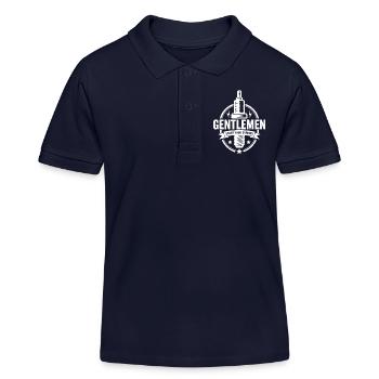 Gentlemen Start Your Engines Motorsport - Kids Organic Polo Shirt by Stanley/Stella - navy - Front
