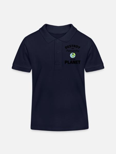Féminisme féministe - Polo enfant bio Stanley/Stella - bleu marine