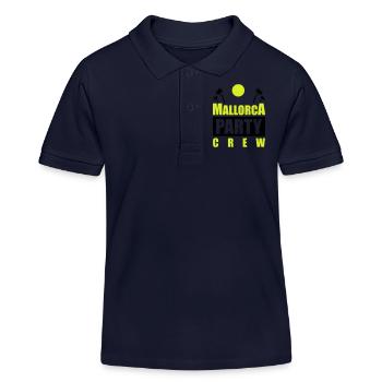 Mallorca Party Crew - Polo enfant bio Stanley/Stella - bleu marine - Devant