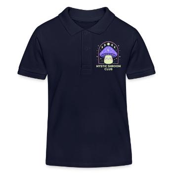 Mystische Hände-Linienkunst - Kinder Organic Poloshirt Mini Sprinter von Stanley/Stella - Navy - Vorne