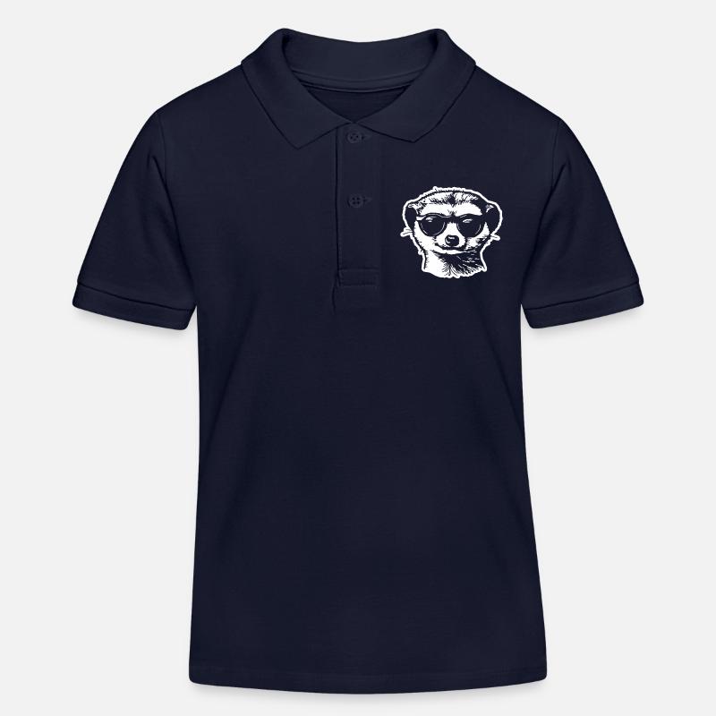 Suricate - Polo enfant bio Stanley/Stella - bleu marine