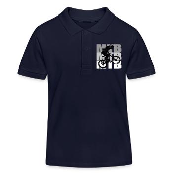 MTB Bike - Kinder Organic Poloshirt Mini Sprinter von Stanley/Stella - Navy - Vorne