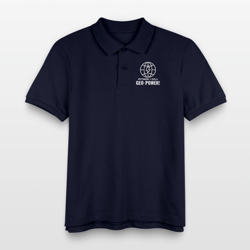 Python GIS Geo-Power Programming Geospatial Kids Organic Polo Shirt by Stanley/Stella