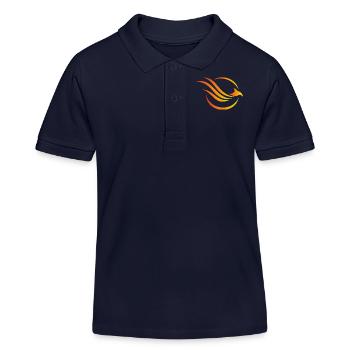 Team Phoenix - Polo enfant bio Stanley/Stella - bleu marine - Devant