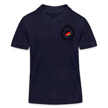 Football Allemagne 2024 - Polo enfant bio Stanley/Stella - bleu marine - Devant