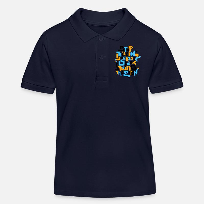 stopkillingyaself_3f - Polo enfant bio Stanley/Stella - bleu marine