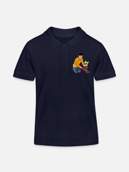 Gartenarbeit - Kinder Organic Poloshirt Mini Sprinter von Stanley/Stella - Navy
