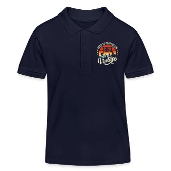 1993 Vintage - Geburtstagsgeschenk 1993 Retro 1993 - Kinder Organic Poloshirt Mini Sprinter von Stanley/Stella - Navy - Vorne
