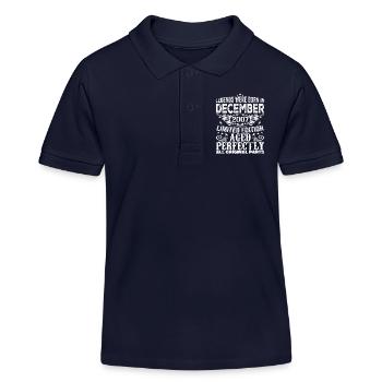 Dezember 2007 Jahrestag Dezember 2007 Dezember - Kinder Organic Poloshirt Mini Sprinter von Stanley/Stella - Navy - Vorne