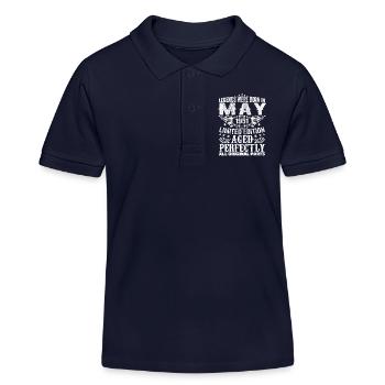 Mai 1951 Geburtstagsgeschenk Mai 1951 Mai - Kinder Organic Poloshirt Mini Sprinter von Stanley/Stella - Navy - Vorne