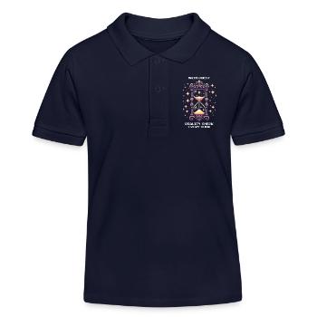 Quête principale : Rappel à la réalité toutes les heures | Rêve lucide - Polo enfant bio Stanley/Stella - bleu marine - Devant