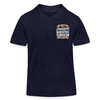 Bariatrischer Chirurg Look – Awesome - Kinder Organic Poloshirt Mini Sprinter von Stanley/Stella - Navy - Vorne