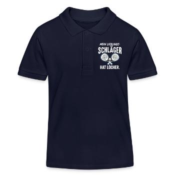 Padel Schläger - Kinder Organic Poloshirt Mini Sprinter von Stanley/Stella - Navy - Vorne