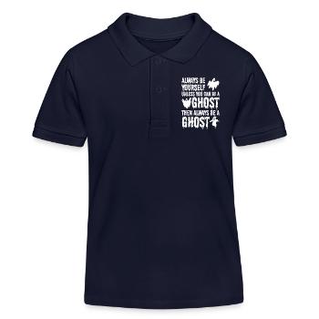 Halloween - Always be yourself unless you can be a - Kinder Organic Poloshirt Mini Sprinter von Stanley/Stella - Navy - Vorne