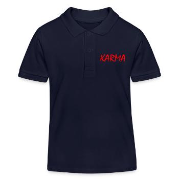 Karma - Polo enfant bio Stanley/Stella - bleu marine - Devant