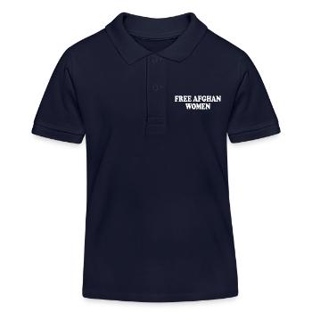 Free afghan women - Kinder Organic Poloshirt Mini Sprinter von Stanley/Stella - Navy - Vorne