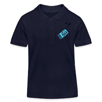 Anniversaire T-shirt 1948 - Polo enfant bio Stanley/Stella - bleu marine - Devant