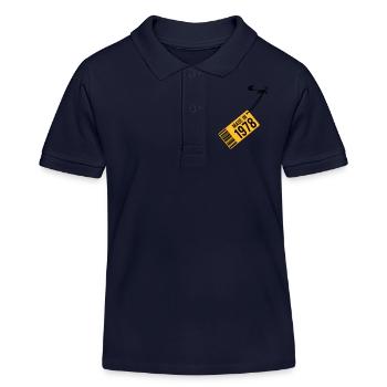 T-shirt anniversaire 1978 - Polo enfant bio Stanley/Stella - bleu marine - Devant