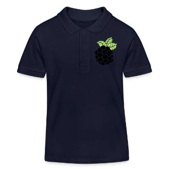 blackberry - Kinder Organic Poloshirt Mini Sprinter von Stanley/Stella - Navy - Vorne