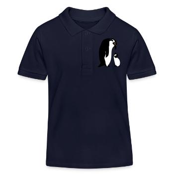 manchot - Polo enfant bio Stanley/Stella - bleu marine - Devant