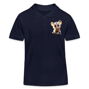 Galago Bush Baby Monkey Galagos Monkey Cute Galago - Kids Organic Polo Shirt by Stanley/Stella - navy - Front