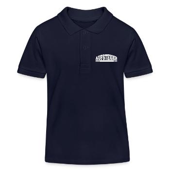 Aufsteiger 2024 Aufstieg Fußball Handball - Kinder Organic Poloshirt Mini Sprinter von Stanley/Stella - Navy - Vorne