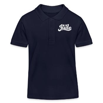 Judo - Polo enfant bio Stanley/Stella - bleu marine - Devant