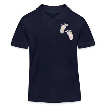 liberty füsse - Kinder Organic Poloshirt Mini Sprinter von Stanley/Stella - Navy - Vorne