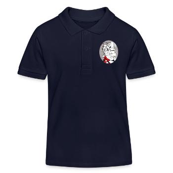Liberté d'interprétation 3 - Polo enfant bio Stanley/Stella - bleu marine - Devant