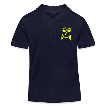 Le visage de Vampire - Polo enfant bio Stanley/Stella - bleu marine - Devant
