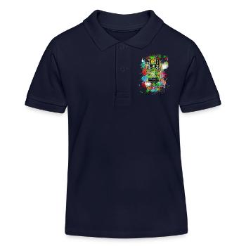 SOUND AND COLORS - Polo enfant bio Stanley/Stella - bleu marine - Devant